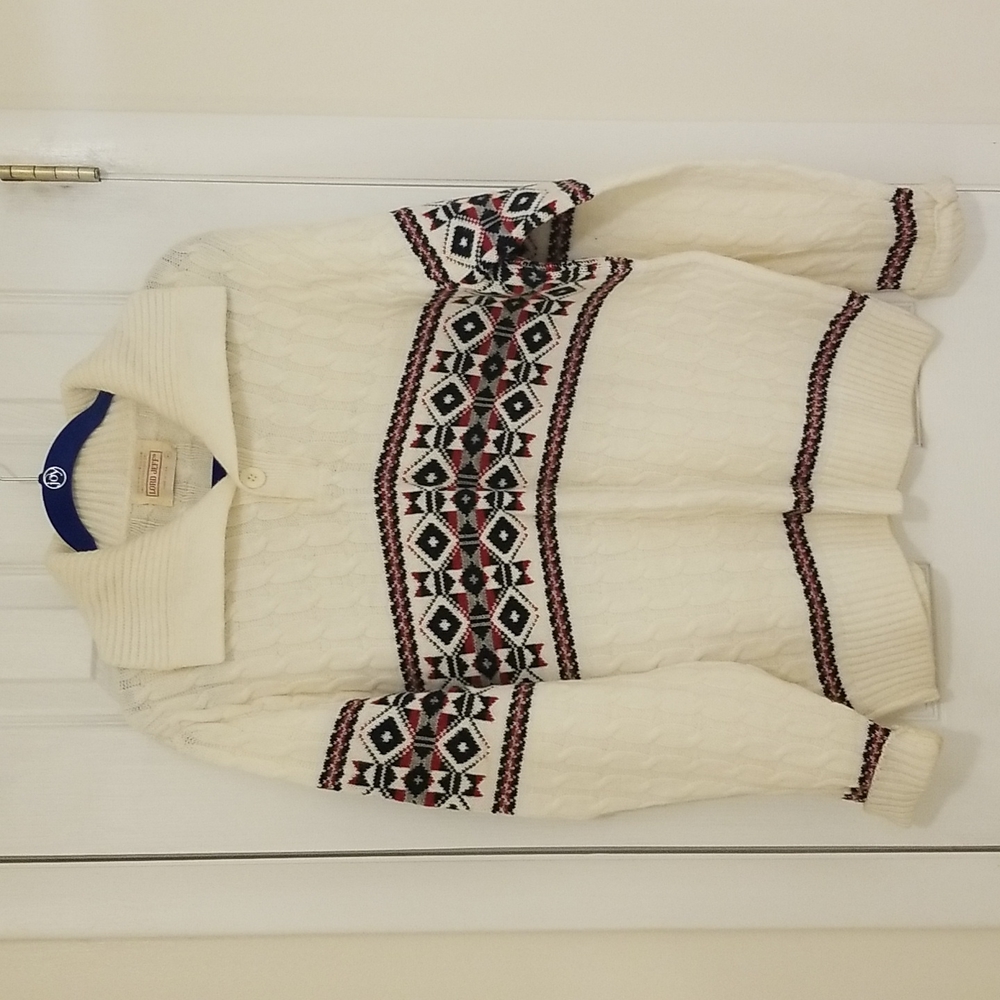 Vintage Lord Jeff nordic print sweater